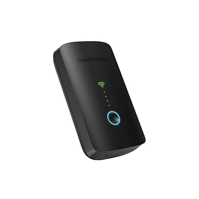 RAVPower Filehub, Travel Router N300, Hotspot WiFi Devices, WiFi  Bridge/Range Extender/Access Point/Client Modes