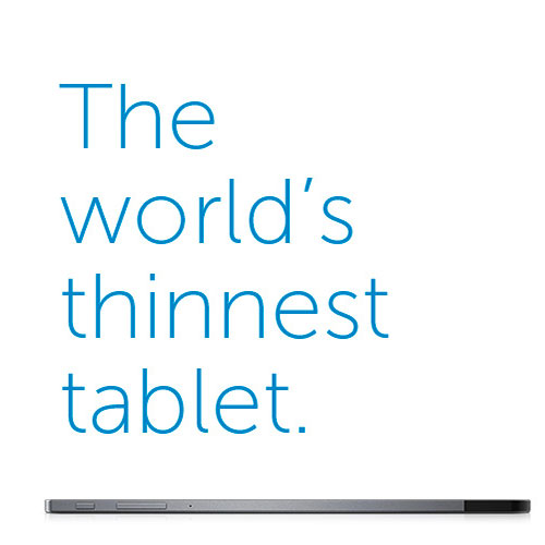 Dell Venue 8 7000 Series Tablet World's Thinnest Tablet Colour My