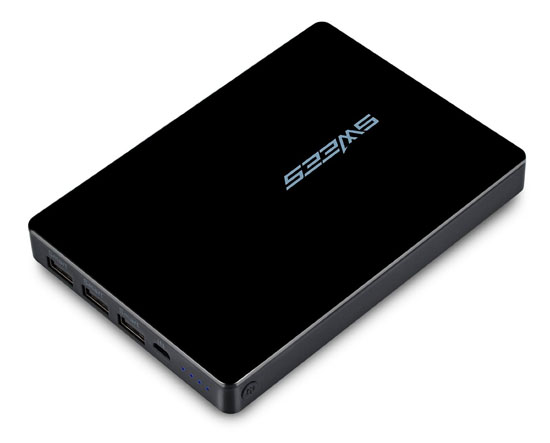 Swees 25600mAh 3-Smart-USB Power Bank E