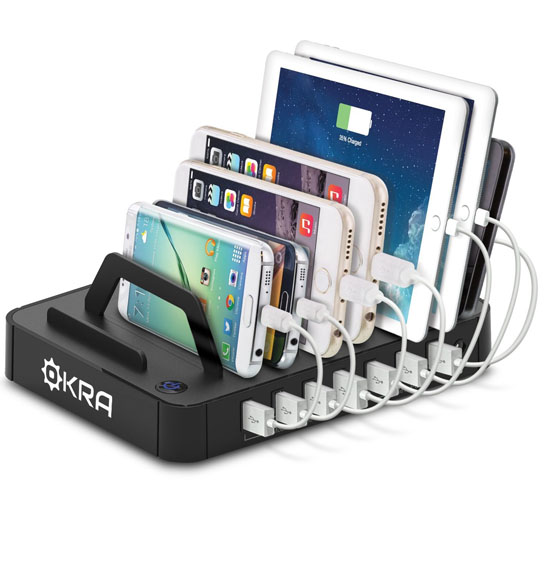Okra 7-Port Hub USB Desktop Charging Station