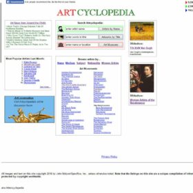 Artcyclopedia Artcyclopedia