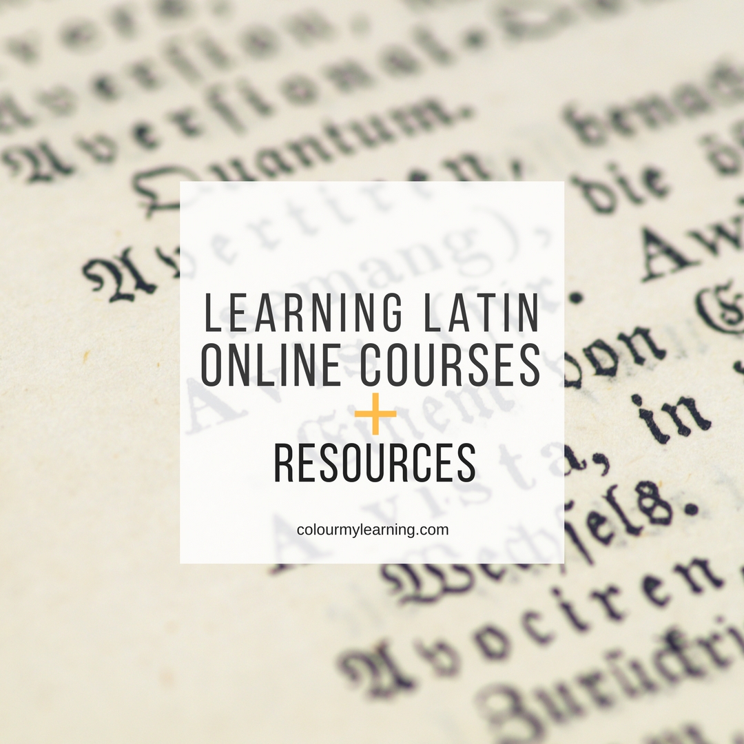 Learn Latin Online With These Free Online Courses & Resources - Colour ...