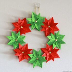Christmas Paper Origami Wreath Christmas Paper Origami Wreath