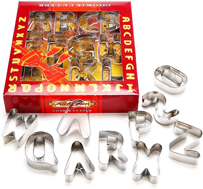 Alphabet Cookie Cutter Alphabet Cookie Cutter