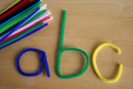 Pipe Cleaner Letter Formation Pipe Cleaner Letter Formation