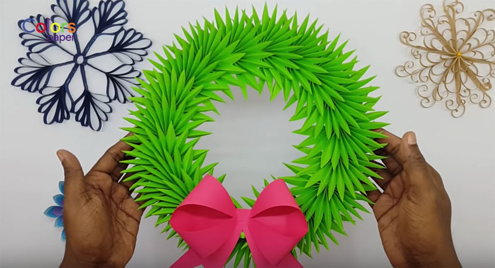 Paper Wreath Christmas Decorations 970