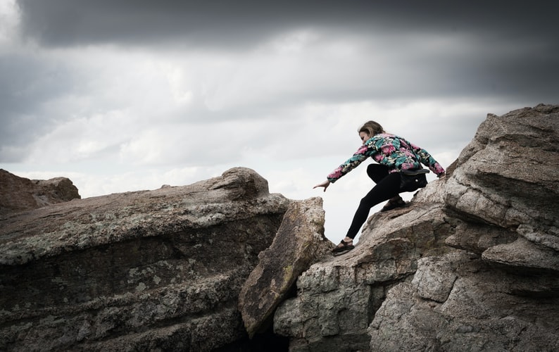 Girl climbing Girl climbing