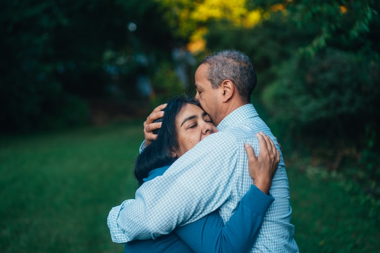 Couple hugging couple-hugging
