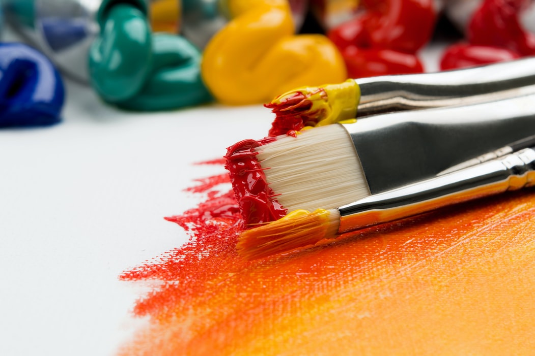 Cultivate creativity paintbrush-and-canvas