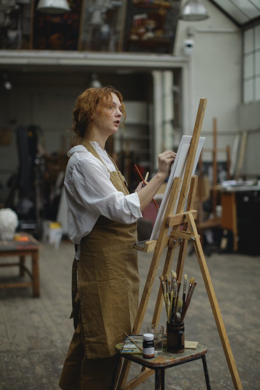artist at easel