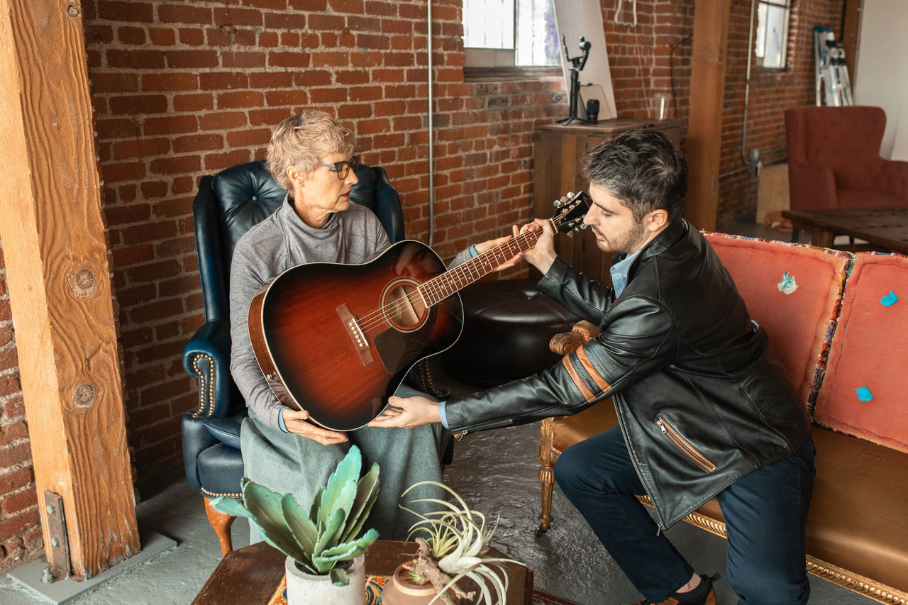 teaching guitar