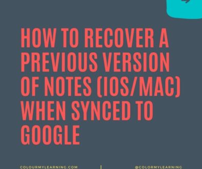 How to recover a Notes When Synced to Google How to recover a Notes When Synced to Google
