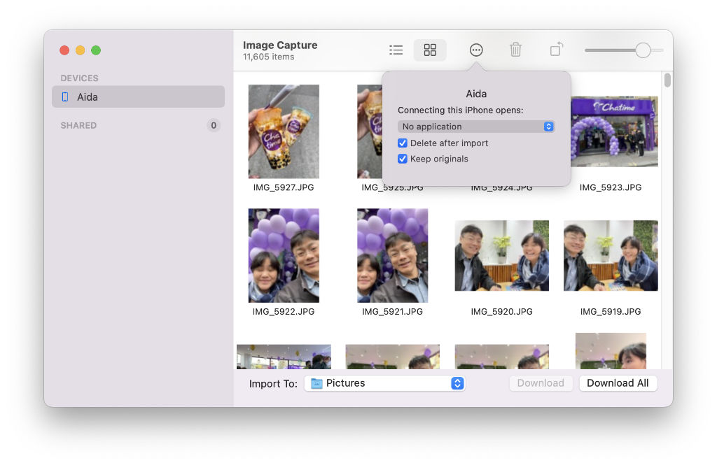 Image Capture Delete After Import
