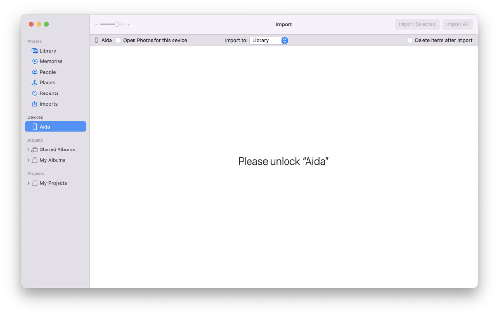 Unlock your device