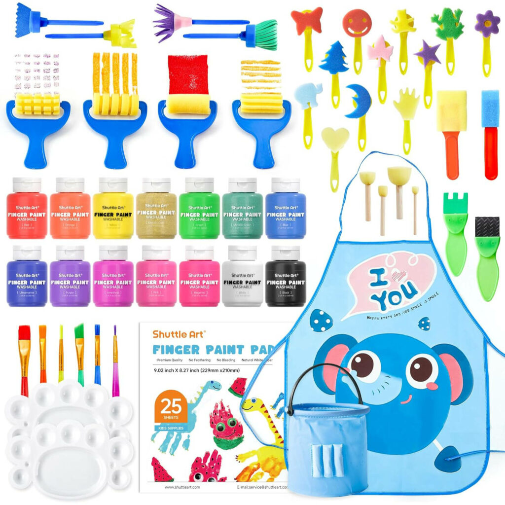 Beginners Finger Paint Kit Washable