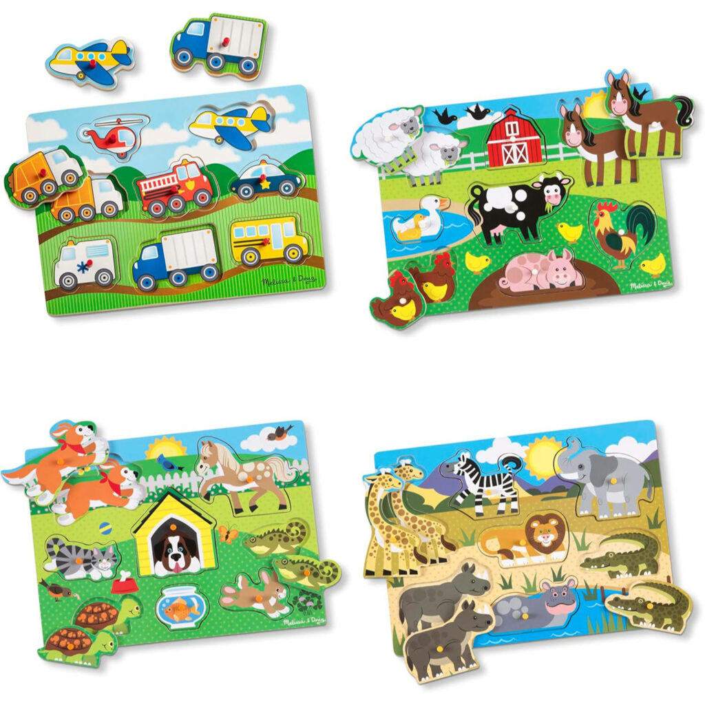 Melissa and Doug Wooden Peg Puzzles