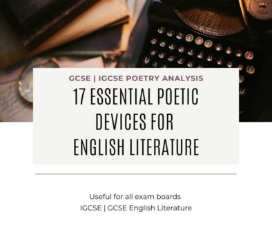 Core Text: 17 Essential Poetic Devices for English Literature