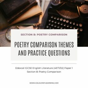 Edexcel IGCSE English Literature Paper 1 Section B: Poetry Comparison Themes and Practice Questions