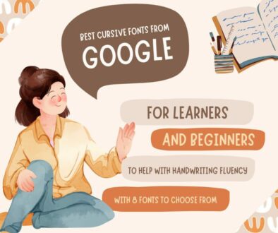 Best Cursive Fonts from Google Fonts for Learners Beginners