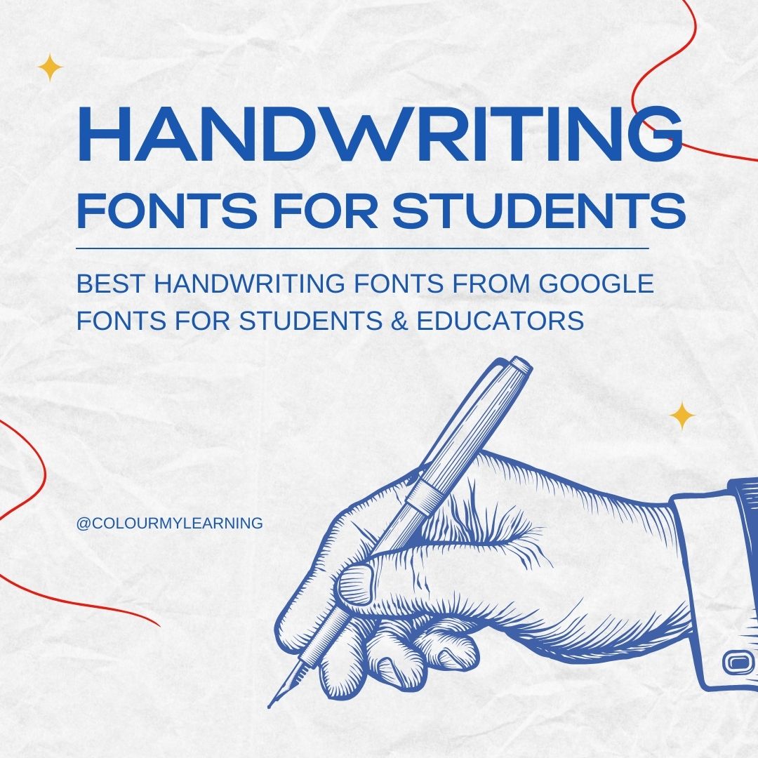 Best Handwriting Fonts from Google Fonts for Students Educators