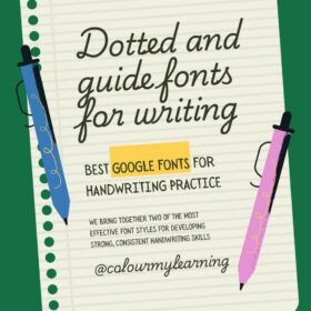 Best Dotted Fonts & Guides from Google Fonts for Handwriting Practice Best Dotted Fonts & Guides from Google Fonts for Handwriting Practice