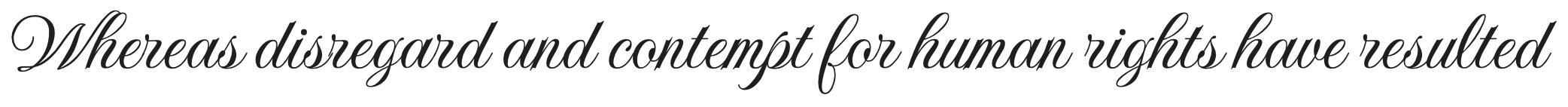 Imperial Script Sample