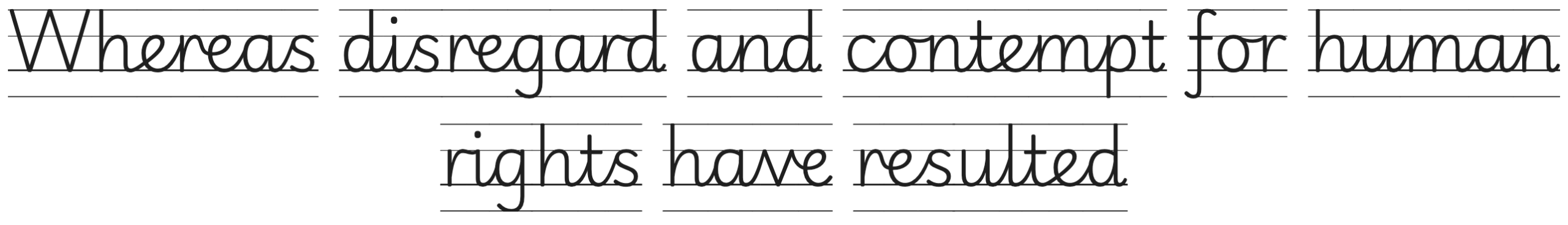 Playwrite England SemiJoined Guides Sample