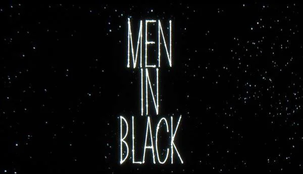men in black title sequence and credit fonts